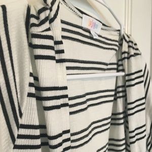 LuLaRoe Sarah- Long Duster- Black & White